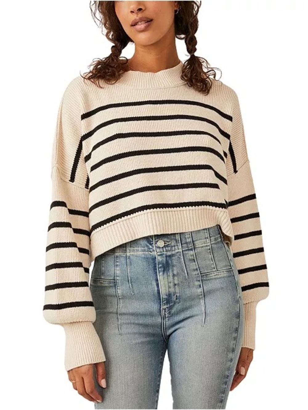 Free People Striped Easy Street Sweater